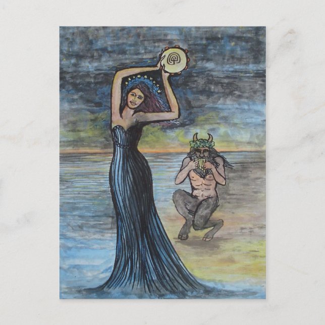 Postal Ariadne y Dionisio (Anverso)