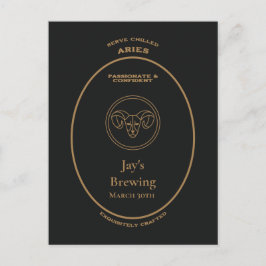 Postal Aries Apothecario Personalizado Apasionado Confiad