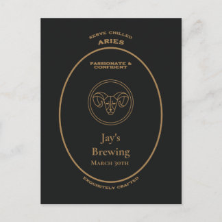 Postal Aries Apothecario Personalizado Apasionado Confiad