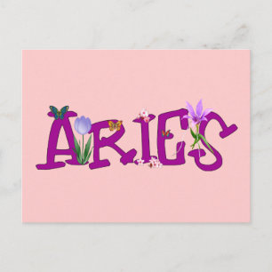 Postal Aries Flowers