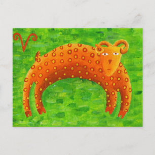 Postal Aries Horóscopo Zodíaco Signo del Zodiaco