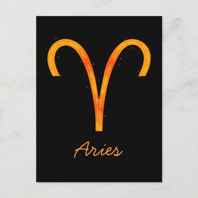 Postal Aries Postcard (Anverso)