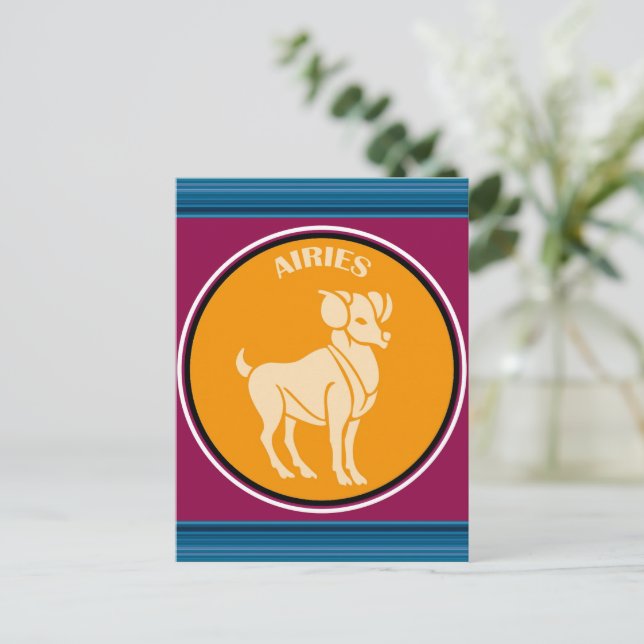 Postal Aries Postcard (Anverso de pie)