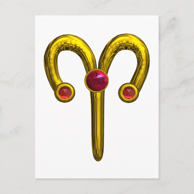 POSTAL ARIES ZODIAC BIRTHDAY JEWEL (Anverso)
