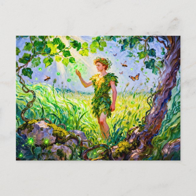 Postal Aristaeus God of Agriculture and Nature from Greek (Anverso)