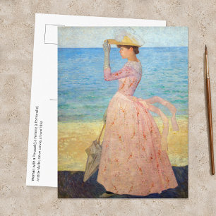 Postal Aristide Maillol - Mujer con un Paraguas