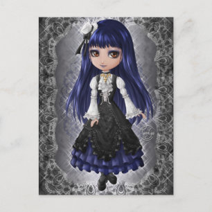 Postal Aristócrata gótico elegante