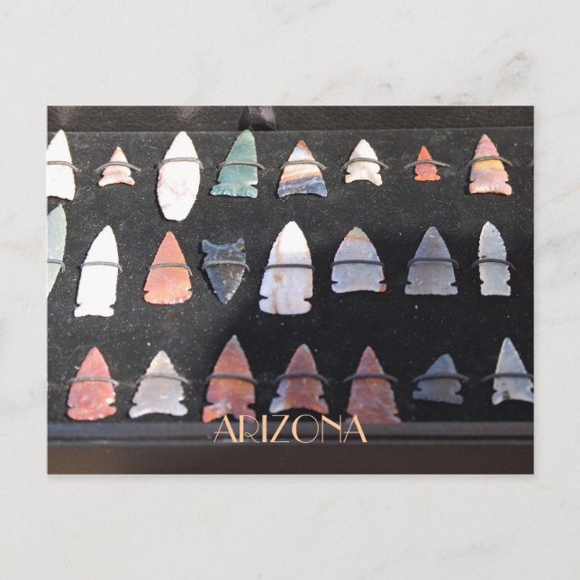 Postal Arizona Arrowheads Postcard (Anverso)