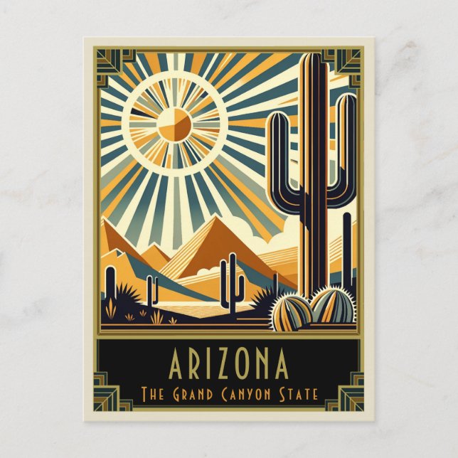 Postal Arizona | Art Deco (Anverso)