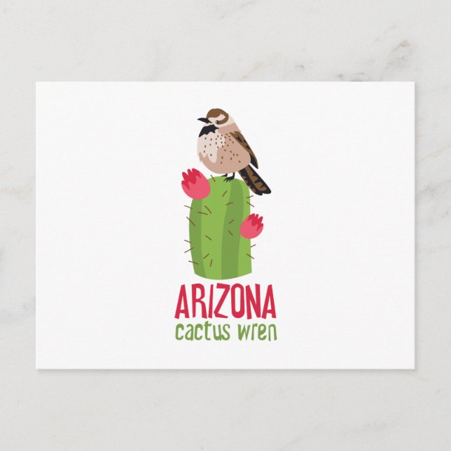 Postal Arizona Cactus Wren (Anverso)