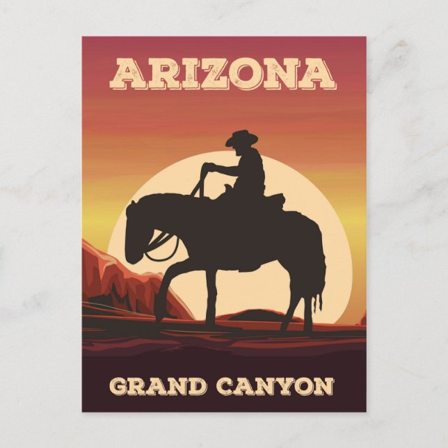 Postal Arizona Cowboy (Anverso)