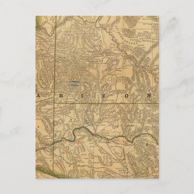 Postal Arizona de Rand McNally (Anverso)