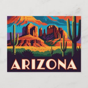 Postal Arizona EE. UU. Desierto de Sonora y Viaje a las R