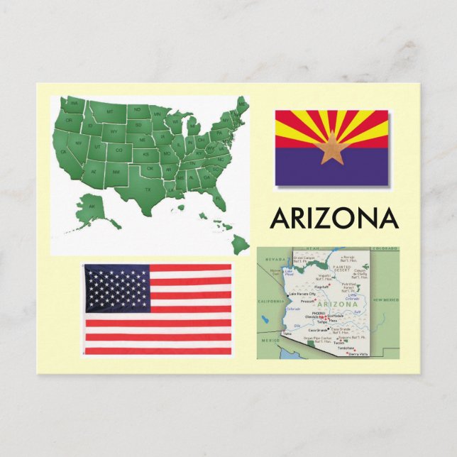 Postal Arizona, Estados Unidos (Anverso)