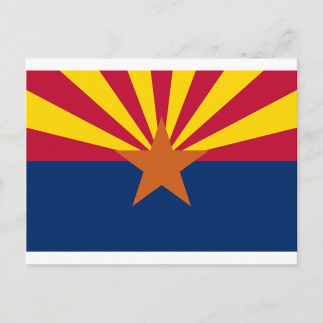 POSTAL ARIZONA FLAG (Anverso)