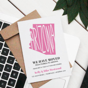 Postal ARIZONA Nos hemos mudado Nueva dirección Nuevo Hog