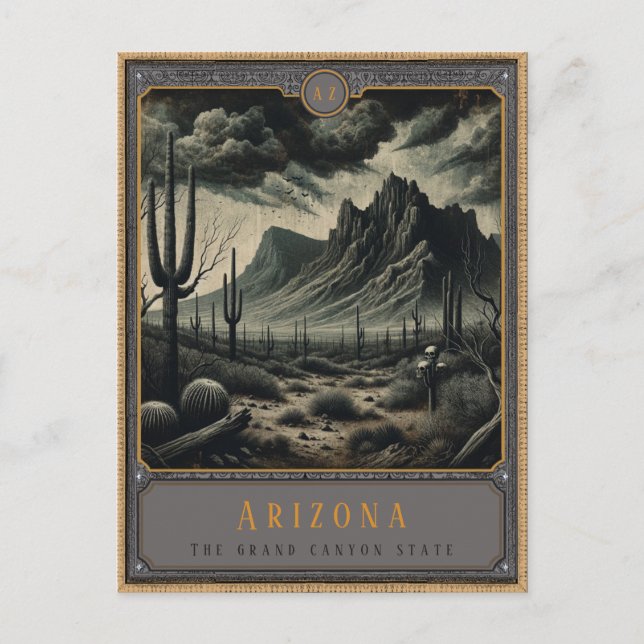 Postal Arizona | Postcarta de arte gótico (Anverso)