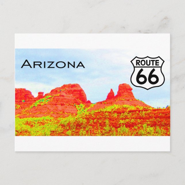 Postal Arizona Route 66 Landscape (Anverso)
