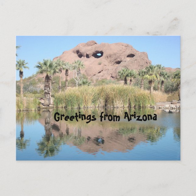 Postal Arizona saluda a Phoenix Landmark Mountain (Anverso)