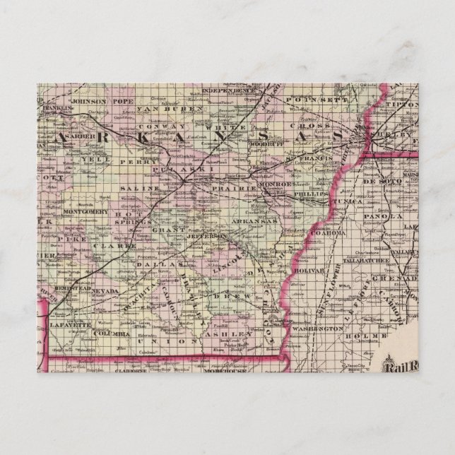 Postal Arkansas (Anverso)