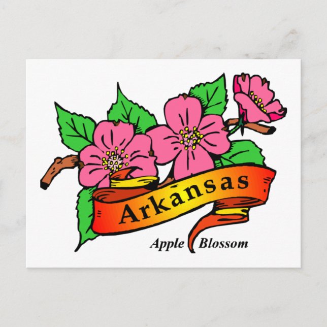 Postal Arkansas Apple Blossom (Anverso)