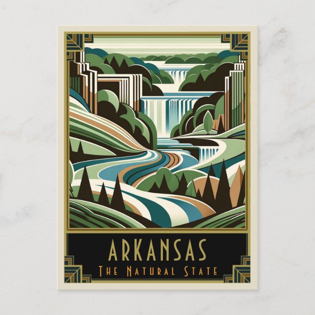 Postal Arkansas | Art Deco (Anverso)