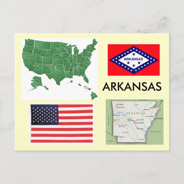 Postal Arkansas, EE.UU. (Anverso)