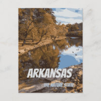 Arkansas el estado natural Postcard