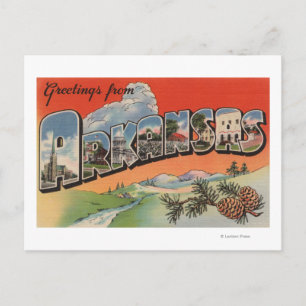 Postal Arkansas (escenario paisajístico) - Letra grande