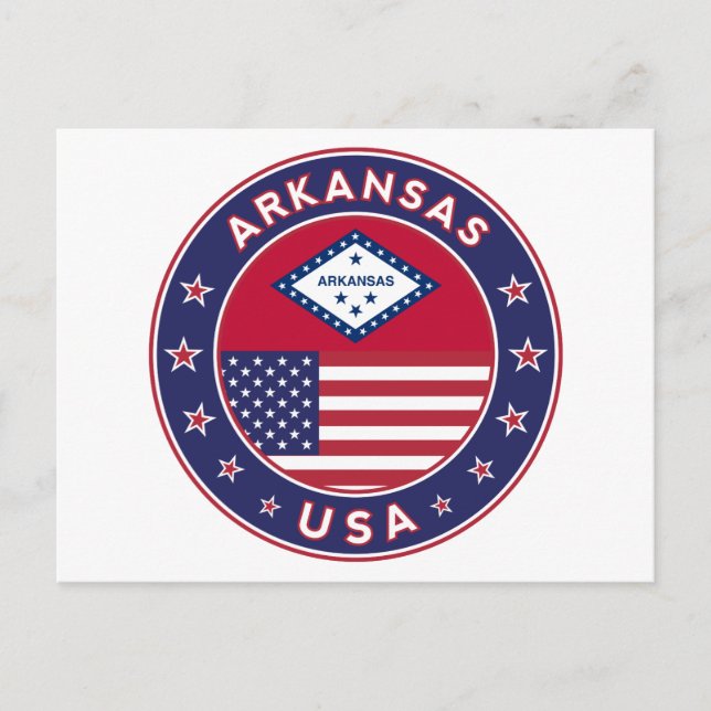Postal Arkansas, Estados Unidos (Anverso)