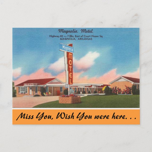 Postal Arkansas, Magnolia Motel (Anverso)
