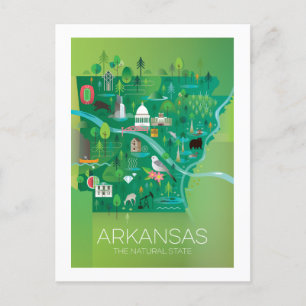 Postal Arkansas Postcard