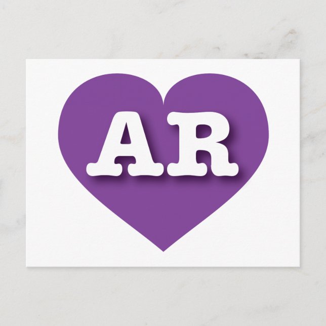 Postal Arkansas Purple Heart - Amo AR (Anverso)