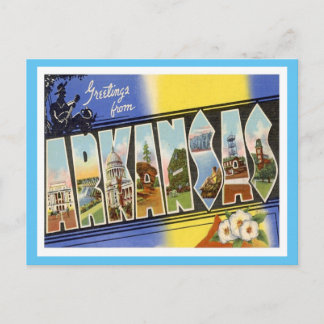 Postal Arkansas Saludos Desde Estados Unidos