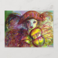 Arlequín tocando el violín, máscaras de mascarada