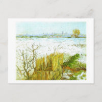 Arles paisajísticos nevados fondo Van Gogh Bella A