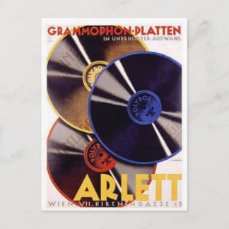 Postal Arlett Grammophon Platten