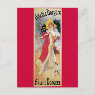 Postal Arlette Dorgere, Art Nouveau de 1904