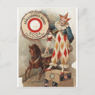 Postal Arm & Hammer Brand Soda Ad Poster 1900