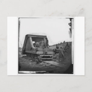 Postal Arma ferroviario, guerra civil, circa 1864
