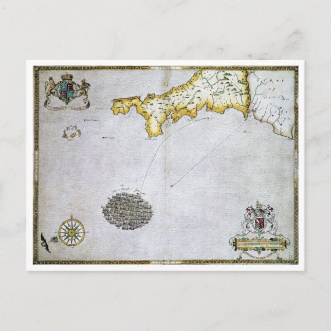 POSTAL ARMADA ESPAÑOLA, 1588 (Anverso)