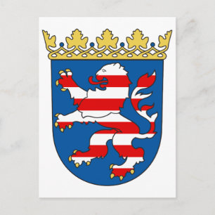 Postal Armamento de carbón Hesse Official Heraldry Symbol