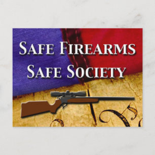 Postal Armas de fuego seguras, una sociedad segura