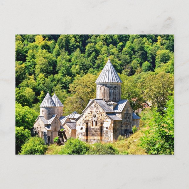 Postal Armenia - El monasterio de Haghartsin (Anverso)