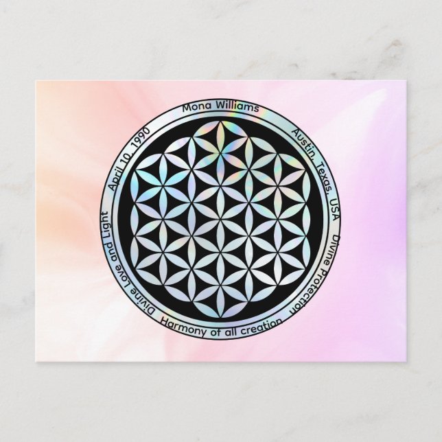 Postal Armonía de Creación Personalizada  (Anverso)