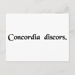 Postal Armonía discordante