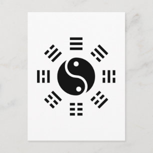 Postal Armonía TCM Zen Balance Yin Yang Ba Gua