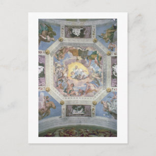 Postal Armonía Universal, o Amor Divino, desde el techo