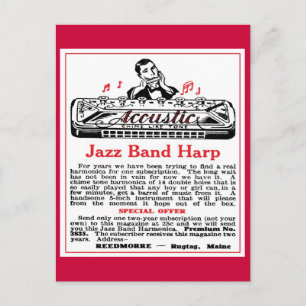 Postal Armonica Ad Postcard