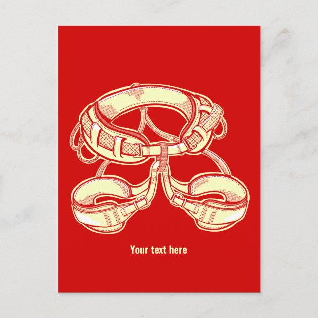 Postal Arnés de escalada de rocas (Anverso)